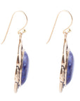 Nova Lapis and Bronze Earrings