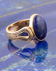 Nova Blue Lapis and Golden Bronze Oval Ring