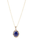 Nova Blue Lapis Pendant and Golden Necklace