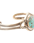 Nova Turquoise and Bronze Cuff Bracelet