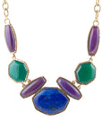 Odyssey Lapis Multi Stone Statement Necklace