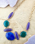 Odyssey Lapis Multi Stone Statement Necklace