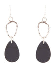 Onyx and Sterling Silver Drop Earrings