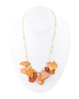 Orange Jasper Slab Necklace
