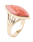 Spark Orange Sponge Coral Golden Ring