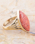 Spark Orange Sponge Coral Golden Ring