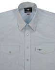 Flying R Ranchwear - Brisa Solids - Pale Blue - Short Sleeve - Classic Fit