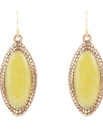 Palios Green Jade Drop Earrings