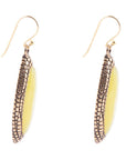 Palios Green Jade Drop Earrings