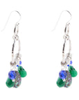 Peacock Abalone Drop Earrings
