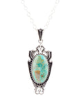 Phantom Turquoise and Sterling Silver Pendant Necklace