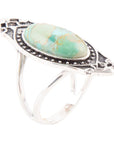 Phantom Blue Turquoise and Sterling Silver Ring