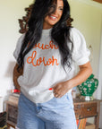 Bailee Puff Sleeve Crew Neck Sweater