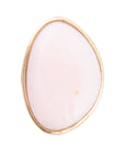 Pink Opal Golden Statement Ring