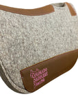 100% Compressed Wool Pad Pink Stitching