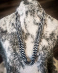 Polly Navajo Style Pearl Layer Fashion Necklace