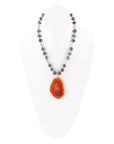 Prairie Sky Agate Pendant Necklace