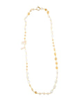 Precious White Pearl and Crystal Necklace