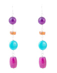 Prescott Blue Magnesite Sterling Silver Drop Earrings