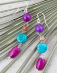 Prescott Blue Magnesite Sterling Silver Drop Earrings