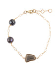 Bronze Purple Tahitian Pearl Bracelet