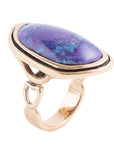 Purple Turquoise Statement Ring