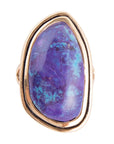 Purple Turquoise Statement Ring