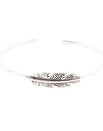 Quill Sterling Feather Cuff Bracelet