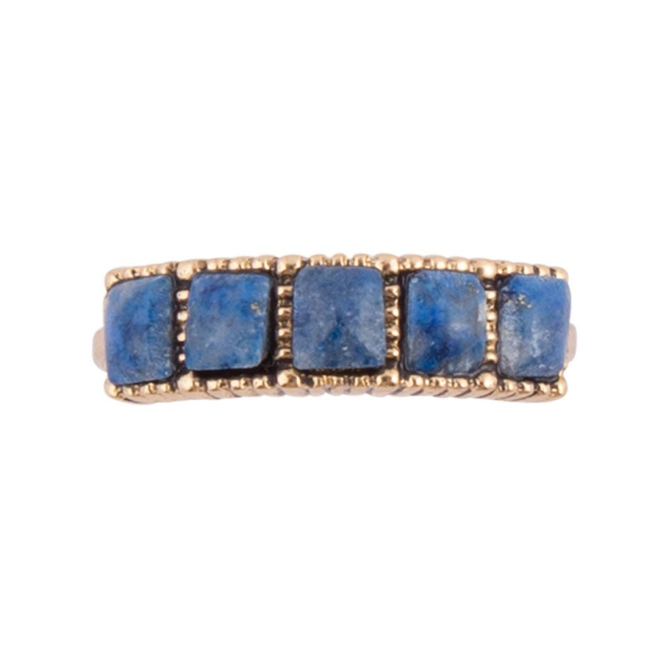 Quinary Lapis Ring - Bronze