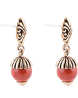 Raja Orange Sponge Coral Drop Earring