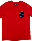 Flying R Ranchwear - Navy Star Print - Pocket T-shirt - Made in USA