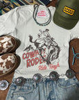 Ride Tough Cowboy Rodeo Graphic Tee