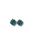 Rio Turquoise Diamonds Stud Fashion Earrings