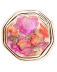 River Rocks Statement Ring - Pink Spiny Shell