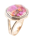 River Rocks Statement Ring - Pink Spiny Shell