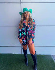 Vegas Neon Women's Western Blazer