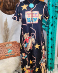 Vintage Cowgirl Western Dress
