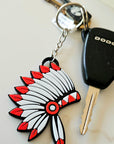 3D Print Chiefs Kc 15 Mahomes Kansas City Kelce Football Indian Headdress Keychain