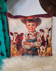 Vintage Cowboy Pillow Case Made in America