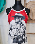 Black White Cowboy Vintage Tank Top