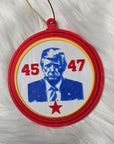 Ultimate Trump 3D Print Christmas Ornament Set Made in America