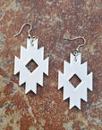 3D Print Southwestern Aztec Boho Earrings Choice of Colors Made in America