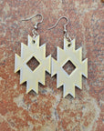 3D Print Southwestern Aztec Boho Earrings Choice of Colors Made in America