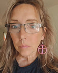 3D Print Christian Cross Faith Earrings Made in America