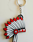 3D Print Chiefs Kc 15 Mahomes Kansas City Kelce Football Indian Headdress Keychain
