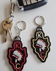 3D Print Chiefs Arrowhead Kc Kansas City Football Keychain Made in America