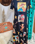Vintage Cowgirl Collage Western Dress