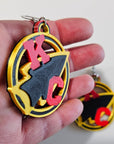 3D Print Kansas City Arrowhead Football Chiefs Earrings Made in America