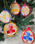 Ultimate Trump 3D Print Christmas Ornament Set Made in America