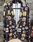 Vintage Cowgirl Collage Western Blazer